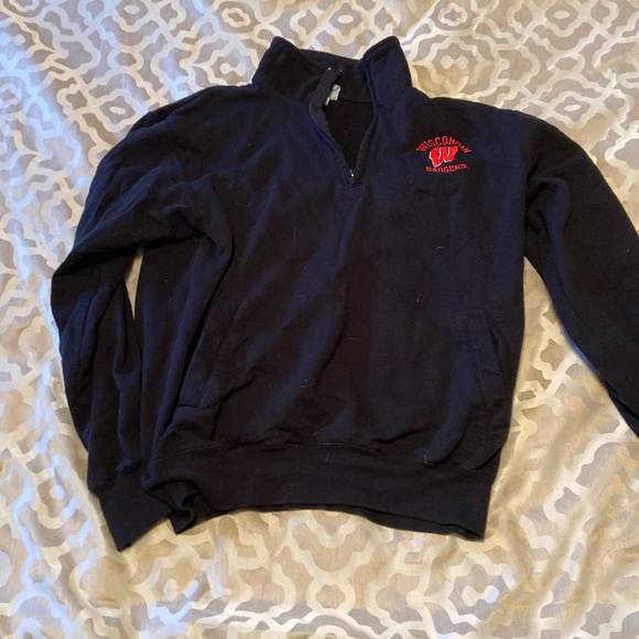 Champion Wisconsin pull over sweat shirt - Picture 1 of 5